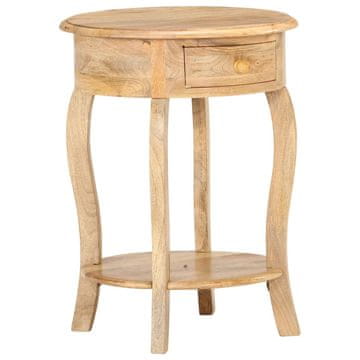 Vidaxl Stranska mizica 37x37x61 cm trden mangov les