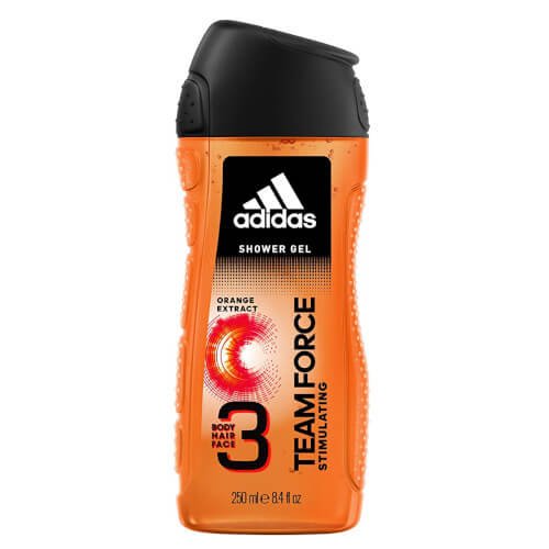 Adidas Team Force gel za prhanje, 3 v 1, 250 ml
