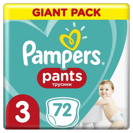 Pampers hlačne plenice Pants 3 (6-11 kg) Giant Pack 72 kosov