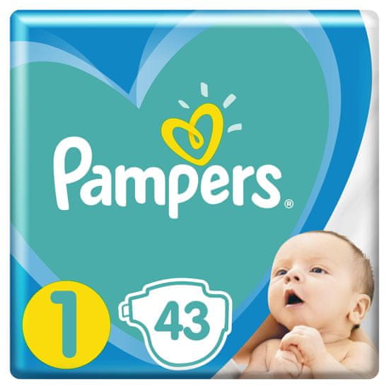 Pampers plenice New Baby 1 (2-5 kg) Newborn 43 kosov