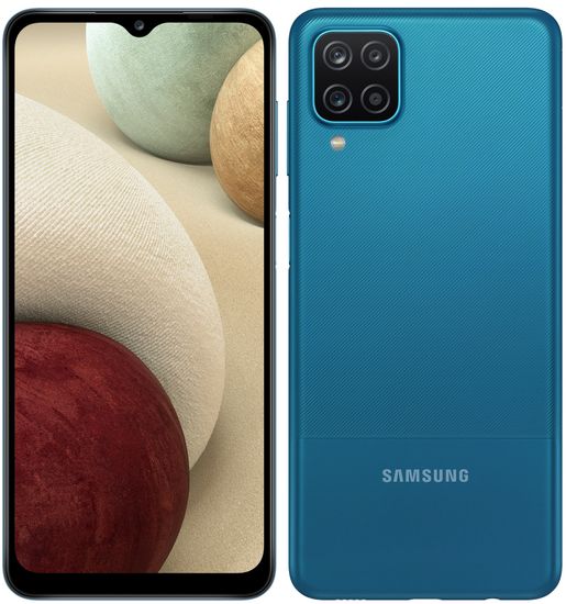 Samsung Galaxy A12 pametni telefon, 4GB/64GB, moder