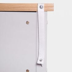 VonHaus Louvre Grey & Ash Veneer visoka komoda