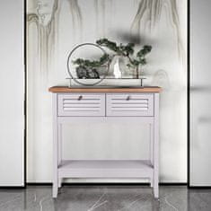 VonHaus Louvre Grey & Ash Veneer visoka komoda