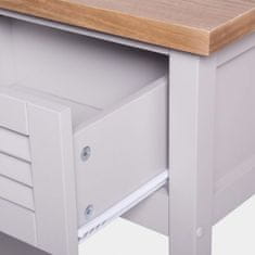 VonHaus Louvre Grey & Ash Veneer visoka komoda