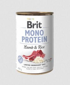  Brit Mono Protein mokra hrana za pse, jagnjetina, riž, 400 g, 6 kos 