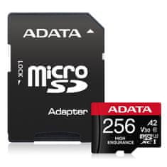 A-Data High Endurance microSDXC spominska kartica, 256 GB, V30 (AUSDX256GUI3V30SHA)