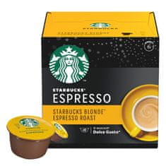 Starbucks BLONDE Espresso Roast by NESCAFÉ Dolce Gusto Blonde Roast kapsule za kavo, (12 kapsul za 12 napitkov), škatla, 66 g, trojno pakiranje