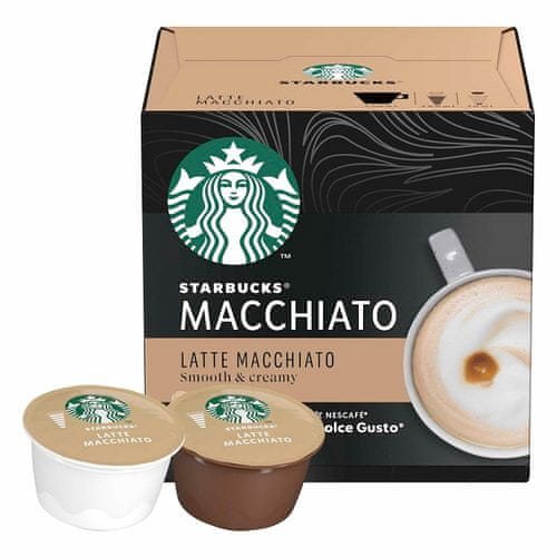 Starbucks Latte Macchiato kavne kapsule, 66 g, 3/1