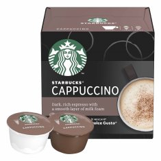 Starbucks Cappuccino by NESCAFÉ Dolce Gusto, kapsule za kavo, (12 kapsul za 6 napitkov), škatla, 120 g, trojno pakiranje