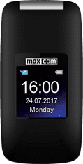 MaxCom MM824 mobilni telefon, črn
