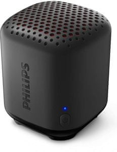 Eleganten prenosni brezžični zvočnik Bluetooth 5.0 Philips TAS1505 Čisti zvok Glasba Moč 2,5 W Polnjenje Do 8 ur Polnilna LED lučka Majhna velikost IPX7 Odpornost na vodo 480 mAh