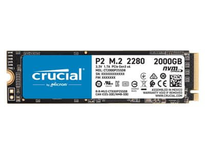 Crucial P2 SSD disk