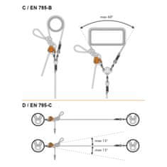 Climbing technology  Vrv za delo na višini- FINCH + STEEL + KONEKTOR - 3 m