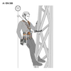 Climbing technology Pozicijska vrv - FINCH + COMBI za delo na višini + KONEKTOR - 3 m