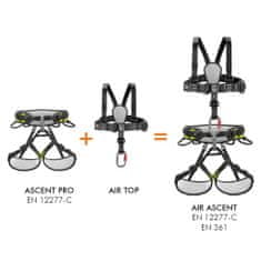 Climbing technology Dvodelni plezalni pas Air Ascent L - XL