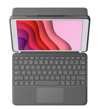 Logitech Combo Touch tipkovnica za iPad (7., 8. in 9. generacija), SLO gravura (920-009629)