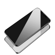 Shark Full Glue Steklo za iPhone 12 Pro Max črna