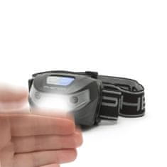 PHENOM USB COB LED polnilna naglavna svetilka z vklopom s senzorjem gibanja s 3 načini delovanja