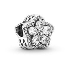 Pandora Bleščeča srebrna perla Sparkling Snowflake 799224C01