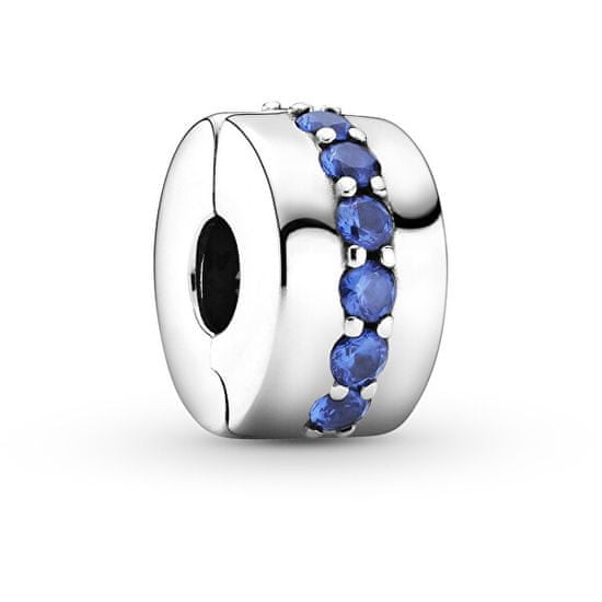 Pandora Srebrna sponka z modrimi kristali Moments 791972C01