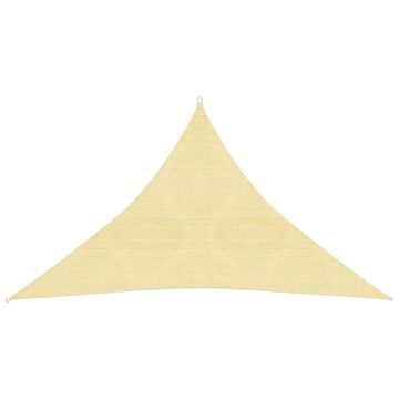 Vidaxl Senčno jadro 160 g/m² bež 2,5x2,5x3,5 m HDPE