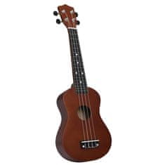 Vidaxl Otroški ukulele soprano s torbo temen les 23"