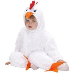 Widmann Pustni Kostum Fuzzy Piščanček Bel za najmlajše, 2-6 mesecev