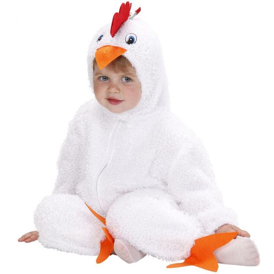 Widmann Pustni Kostum Fuzzy Piščanček Bel za najmlajše