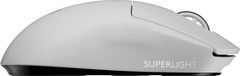 Logitech G Pro X Superlight brezžična gaming miška, bela (910-005942)