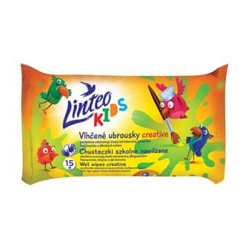 LINTEO Baby Kids vlažni robčki 15 kosov