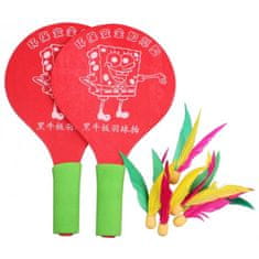 Merco Battledor lopar za badminton, lesen, rdeč