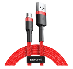 Baseus Cafule mikro USB podatkovni kabel QC 3.0 2.4A 1m rdeča