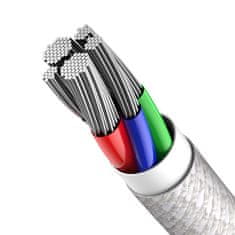 BASEUS Kabel za iPhone USB-C - Lightning hitro polnjenje 20 W 2 m - bel