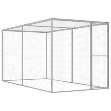 Vidaxl Mačja kletka 3x1,5x1,5 m pocinkano jeklo