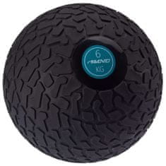 Greatstore Avento Žoga za slam z oblikovano površino, 6 kg, črna