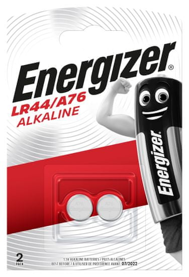 Energizer alkalna baterija LR44/A76, 2 kos