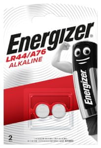 Energizer alkalni foto bateriji LR44/A76, 2 kos
