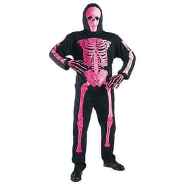 Widmann Pustni Kostum Neon Skeleton Roza