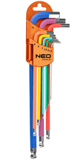 NEO Tools set inbus ključev, 9-delni, barvni (09-512)