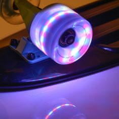 MTR Pennyboard deska 56 cm z LED kolesi, črna S-111