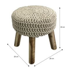 KONDELA Tabure Naida - bež