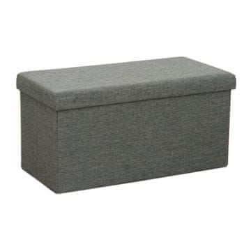 KONDELA Orelia zložljiv stolček s prostorom za shranjevanje