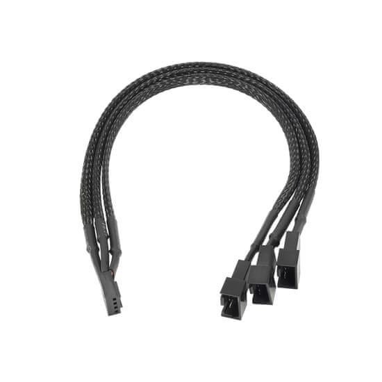 Akyga AK-CA-65 adapter s kablom, 2x 3 pin, 1 x 4 pin, 25 cm