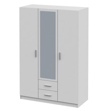 KONDELA Vabilo tipa 2 3D omara z ogledalom