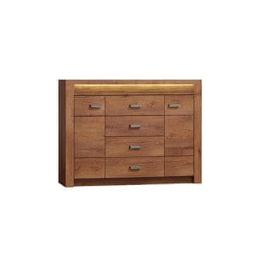 KONDELA Neskončnost 7 dvovratna komoda