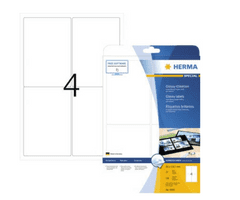 Herma Special 4908 etikete, 96 x 139.7 mm, bele, 25/1