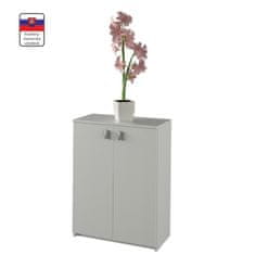 KONDELA Dvovratna komoda Natali Tip 4 - bela