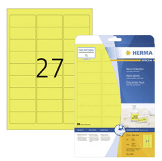 Herma Special 5140 etikete, 63,5 x 29,6 mm, rumene, 20/1