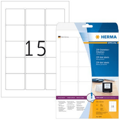 Herma Special 5087 etikete, 59 x 50 mm, bele, 25/1