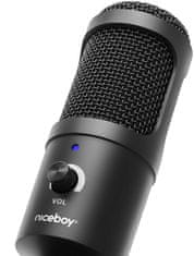 Niceboy Voice namizni kondenzatorski mikrofon, črn